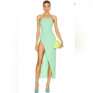 the attico green sequin dress The Attico Green SUPERATTICO Mini Sequin Dress The Attico